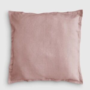 Quince 100% Linen Euro Sham New in Bag Approx 26”x26”Made In India Dusty Mauve